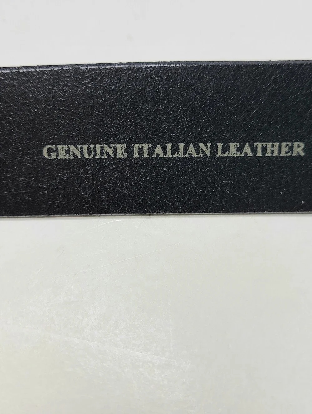 Johnston & Murphy Handcrafted Western Graphic Buckle Italian Leather Belt